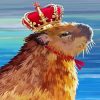 The Capybara Queen diamond painting