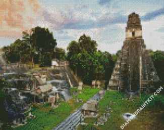 Tikal City Guatemala diamond paintings