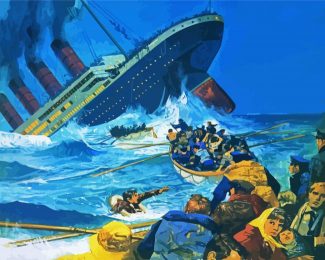Titanic Ship Drowning diamond painting