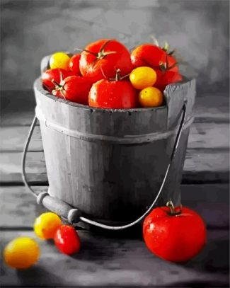Tomatoes Fruits Food diamond painting