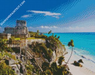Tropical Cancun Seascape diamond painting