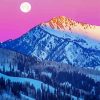 Utah Snowy Mountains diamond painting