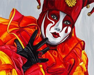 Venice Carnival Jester diamond painting