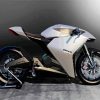White Ducati Motor diamond painting