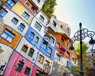 Wien Hundertwasser House diamond painting