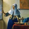 Woman With a Water Jug By Vermeer diamond painting