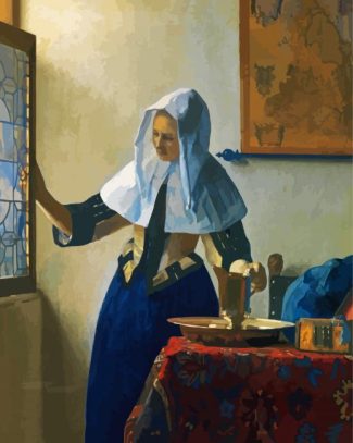 Woman With a Water Jug By Vermeer diamond painting
