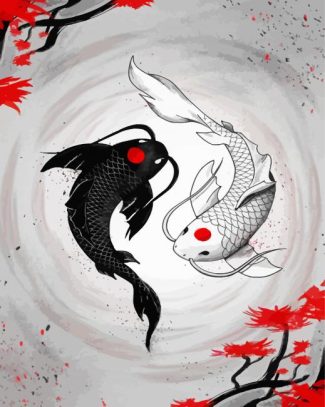 Yin And Yang Fish diamond painting