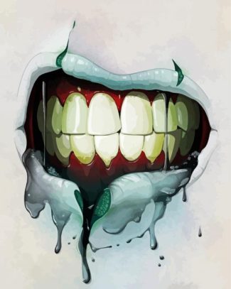 Zombie Mouth diamond painting