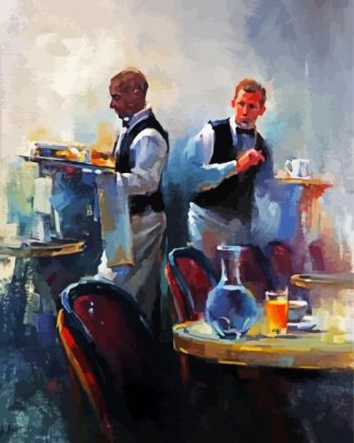 Abstract Waiters diamond painting