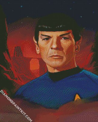Aesthetic Star Trek Spock diamond painting