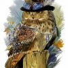 Aesthetic Steampunk Owl diamond painting