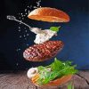 Aesthetic Fresh Burger diamond painting