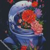 Aesthetic Floral Spaceman diamond painting