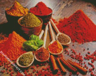 Aesthetic Indian Spices diamond painting