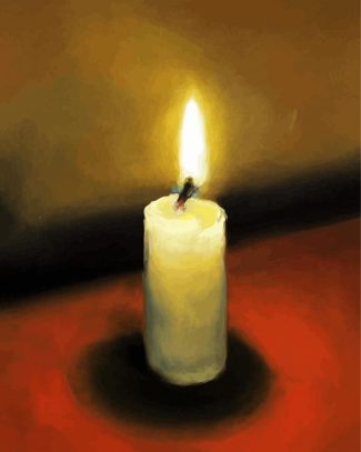 Aesthetic Lonely Candle diamond painting