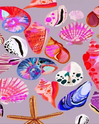 Aesthetic Sea Shells diamond painting
