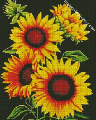 Aesthetic Sunflowers diamond painting
