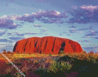 Aesthetic Uluru diamond painting