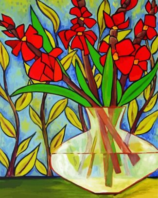 Aesthetic Vase Of Flower diamond painting