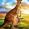 Aesthetic Wallaby diamond painting
