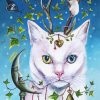 Aesthetic White Cat diamond painting