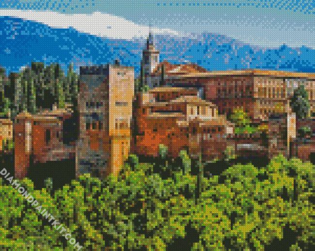 Alhambra Palace Granada diamond painting