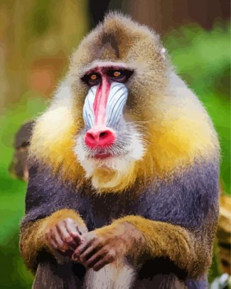 Baboon Monkey diamond painting