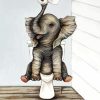 Baby Elephant On Toilet diamond painting