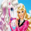 Barbie And Horse diamond painting