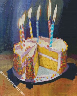 Birthday Cake diamond painting