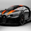 Black And Orange Bugatti diamond painting