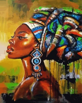 Black Woman diamond painting