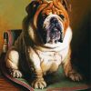 Brown Bulldog diamond painting