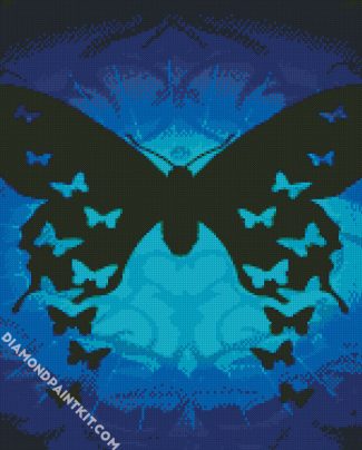 Butterflies Silhouette diamond painting