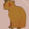 Capybara And Butterfly diamond painting