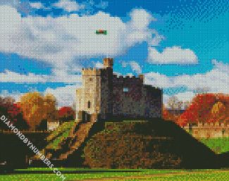 Cardiff Castle diamond painting