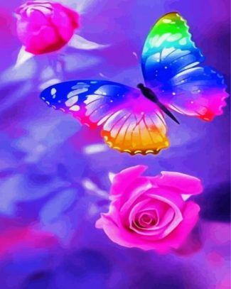 Colorful Butterfly diamond painting