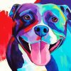 Colorful Dog diamond painting