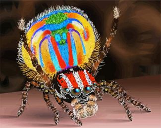 Colorful Spider diamond painting