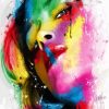 Colorful Woman diamond painting
