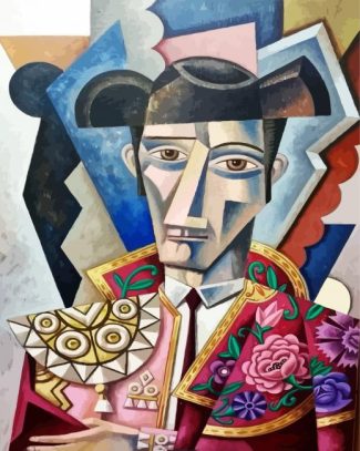 Cubist Hispanic Man diamond painting
