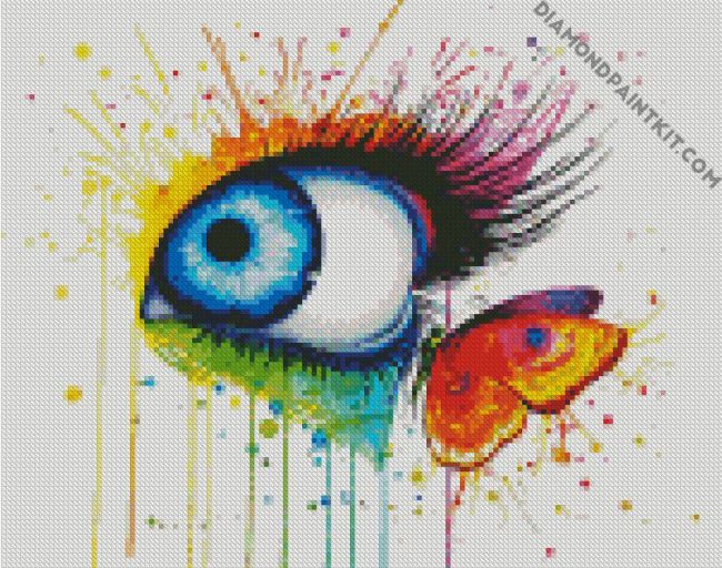 Eye And Butterffly diamond painting