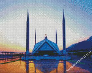 faisal mosque Islamabad diamond painting
