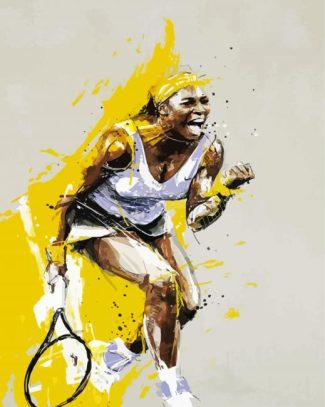 Female Tennis Player diamond painting