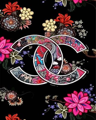 Floral Chanel diamond painting