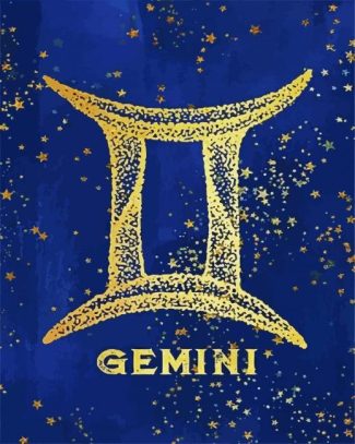 Gemini Zodiac Sign diamond painting