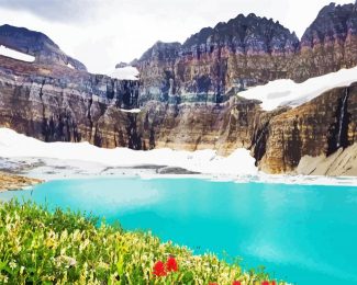 Glacier National Park diamond painting