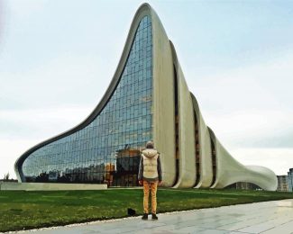 heydar aliyev Centre In Baku Azerbaijan diamond painting