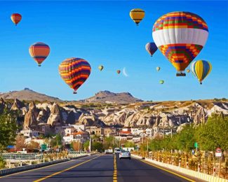 Hot Air Balloons Cappadocia Turkey diamond painting